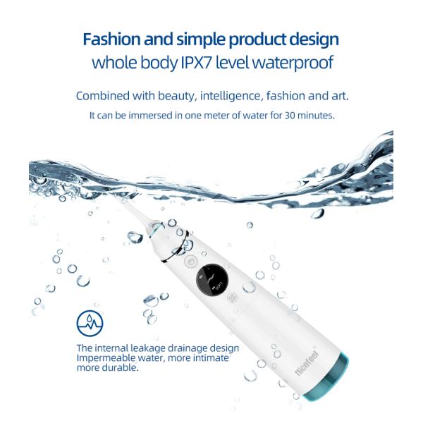 FDA Approved Personal Water Flosser LED Display For Teeth Cleaning