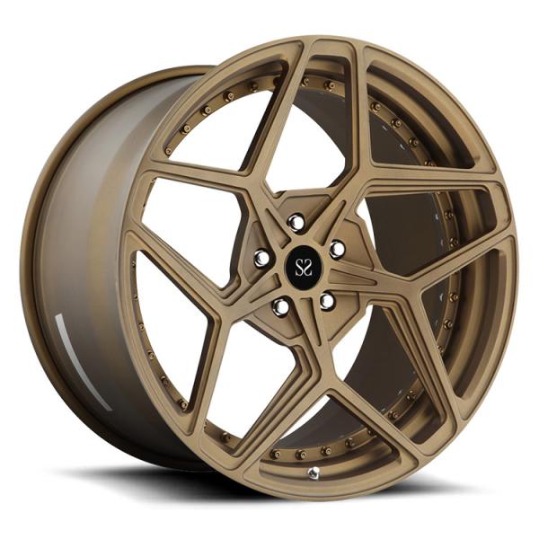 5x105 5x108 1-Pc 18 19 Inch Forged Alloy Wheels Bronze Fashion For BMW Custom