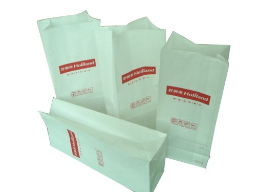 Rectangle Kraft Paper Bread Packaging Bags Grease Proof Eco Friendly