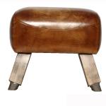 Retro Industrial H82cm 4 Legged Wooden Stool Defaico Furniture