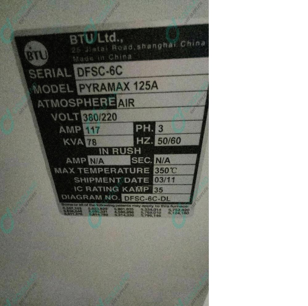 Pyramax 125 SMT Reflow Oven, BTU SMT Reflow Oven, PCBA SMT Reflow Oven