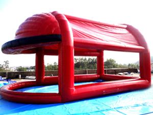Wholesale Red Colour UV Protected Kids Inflatable Pool with Tent for Sports Games from china suppliers