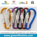 Aluminum metal climbing carabiners with split key rings