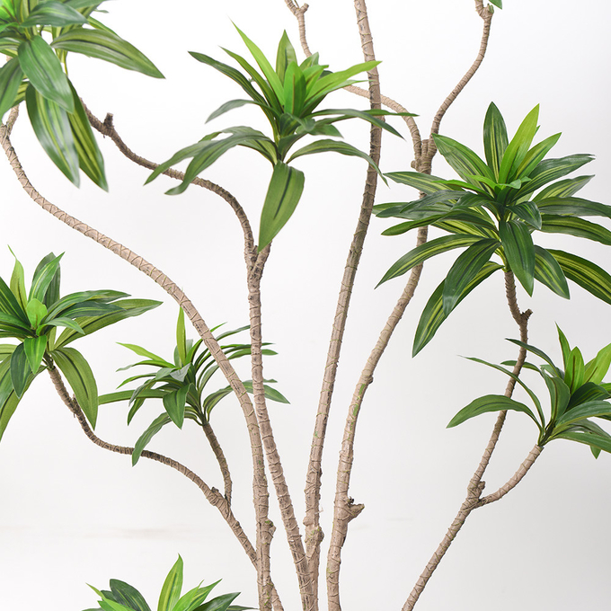 Artificial special-shaped dracaena Reflexa tree green home deco hotel office potted tree
