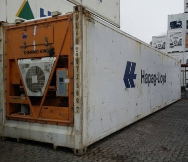 Used 20ft Refrigerated Reefer Cargo Container with External Dimensions 6058 x 2438 x 2591 mm