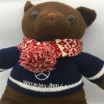 Knitting Mini Scarf for Christmas Wine Bottle Candy Dollhouse Christmas Party
