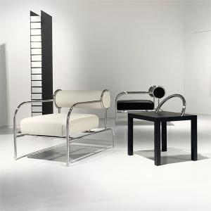 Wholesale Modern Chair Medieval Minimalist Leisure Chair Stainless Steel Frame from china suppliers