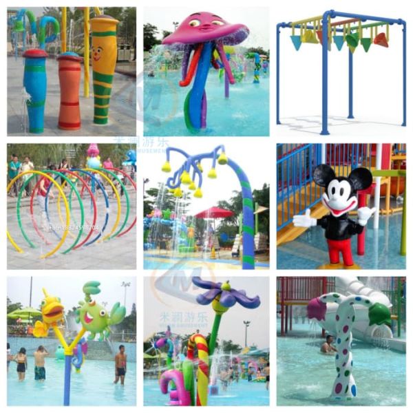 Flower Shape Water Splash Pad 2.0m Height Attractive With Good Looking