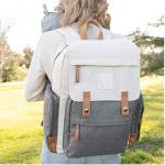 Canvas Baby Diaper Backpack Large Capacity 40l For Mom