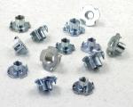 Furniture Accessory Zinc Plated Fastening T-Nuts Metal Sofa Screws