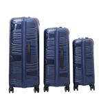 Dark Blue MUTE Wheel ODM PP Trolley Luggage
