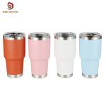 30oz Powder Coated Stainless Steel Tumbler , Stainless Steel Insulated Tumbler
