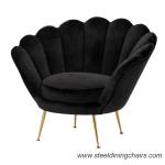 15KGS Metal Frame Accent Chair With Gold Legs