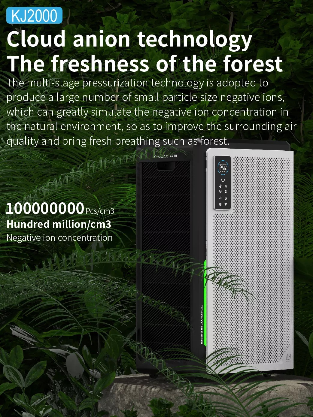 Large Area Medical Air Purifier H14 True Hepa Filter Other Household Medical Devices Household Air Purifiers