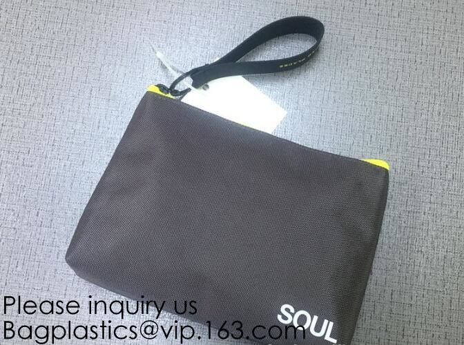 Custom Travel Organizer Cosmetic Ziiper Black Tyvek Paper Bag,Factory Price Tyvek Cosmetic Bag Custom Tyvek Paper Pouch