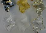Romantic ribbon art chandelier glass twisted strip shape hotel lobby exhibition