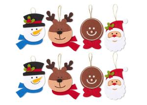 Wholesale Hanging Decorative Kids 10CM Felt Christmas Ornaments from china suppliers