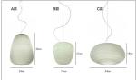 White Retro globe pendant light glass ball lamps shade suspension lamp（WH-GP-83)