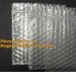 wholesale metallic glossy holographic cosmetic packing k bubble pouch slider