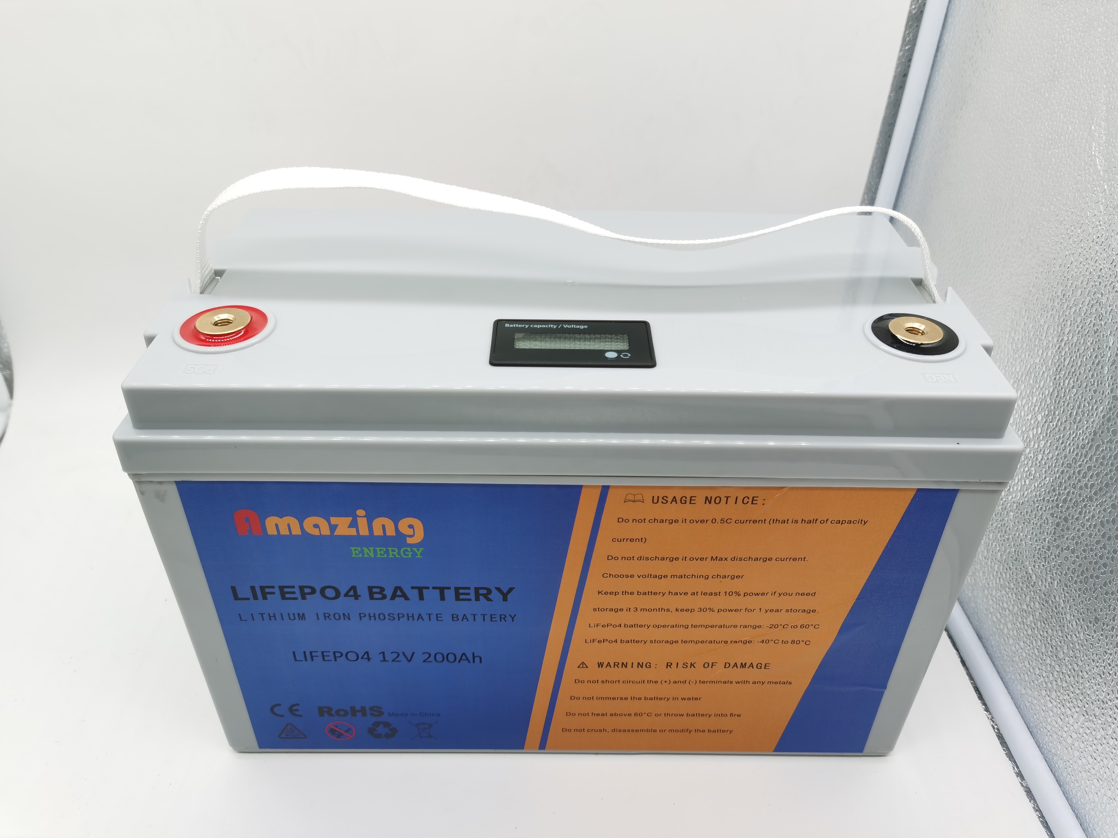 0.5C 50A 12.8v 100Ah Solar Lifepo4 Batteries 1280WH Lithium Ion Solar Battery