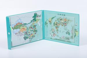 Wholesale Earth Map Magnetic Jigsaw Puzzle Board Personalised For 3 Years Old from china suppliers