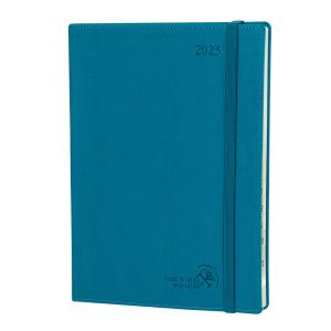 Wholesale Large Night Blue 10.5''X8.5'' Custom Weekly Planner 2023 Soft Cover Plastic Band from china suppliers