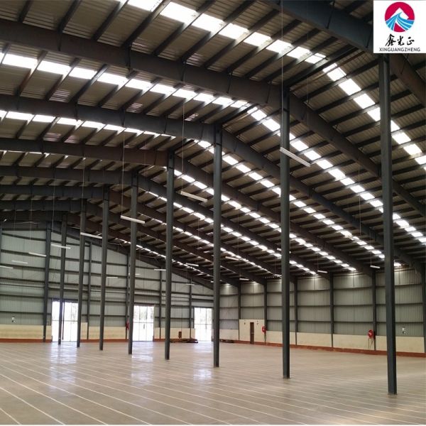 Completed prefabricated steel building