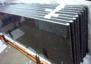 Wholesale Tan Brown Granite Kitchen Countertops Curved Edge / Bullnose Laminated Edging from china suppliers