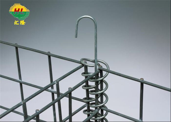 1*1*10m 75*75mm Mesh Hesco Tower Army Hot Dipped Galvanized For Military