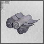 Pagoda Gardens Chinese Clay Roof Tiles Matt Bent Tea House Black Grey