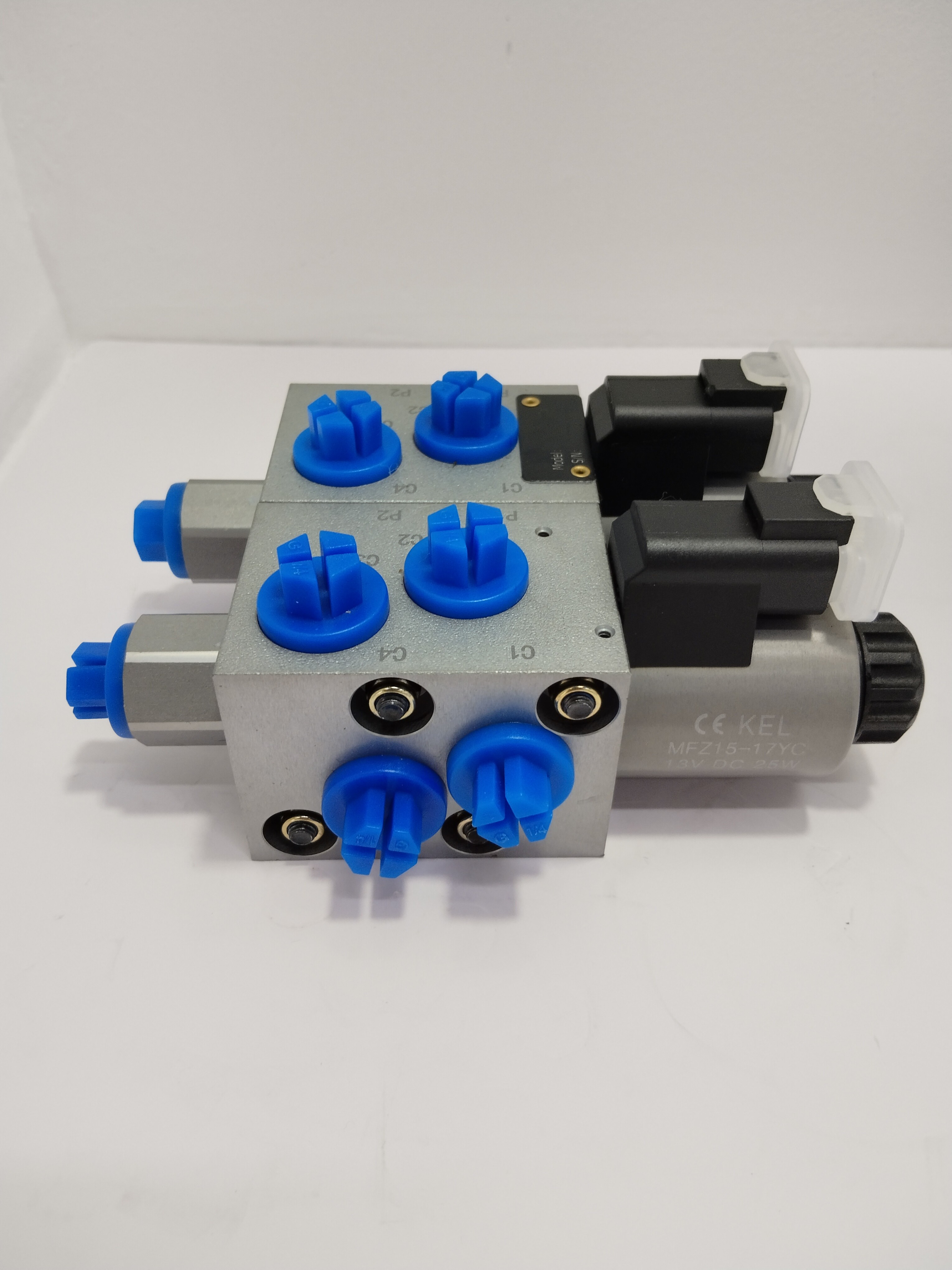 315Bar Industrial Hydraulic Valve 6 Way 2 Position Double Solenoid Valve