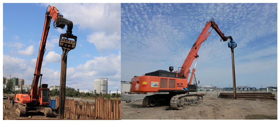 OEM Sheet Pile Driver For Excavator Q345B Vibrating Sheet Pile Hammer