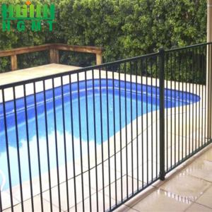 Wholesale Modern Design Easily Assembled Flat Top Swimming Pool Steel Tubular Fence Panel from china suppliers