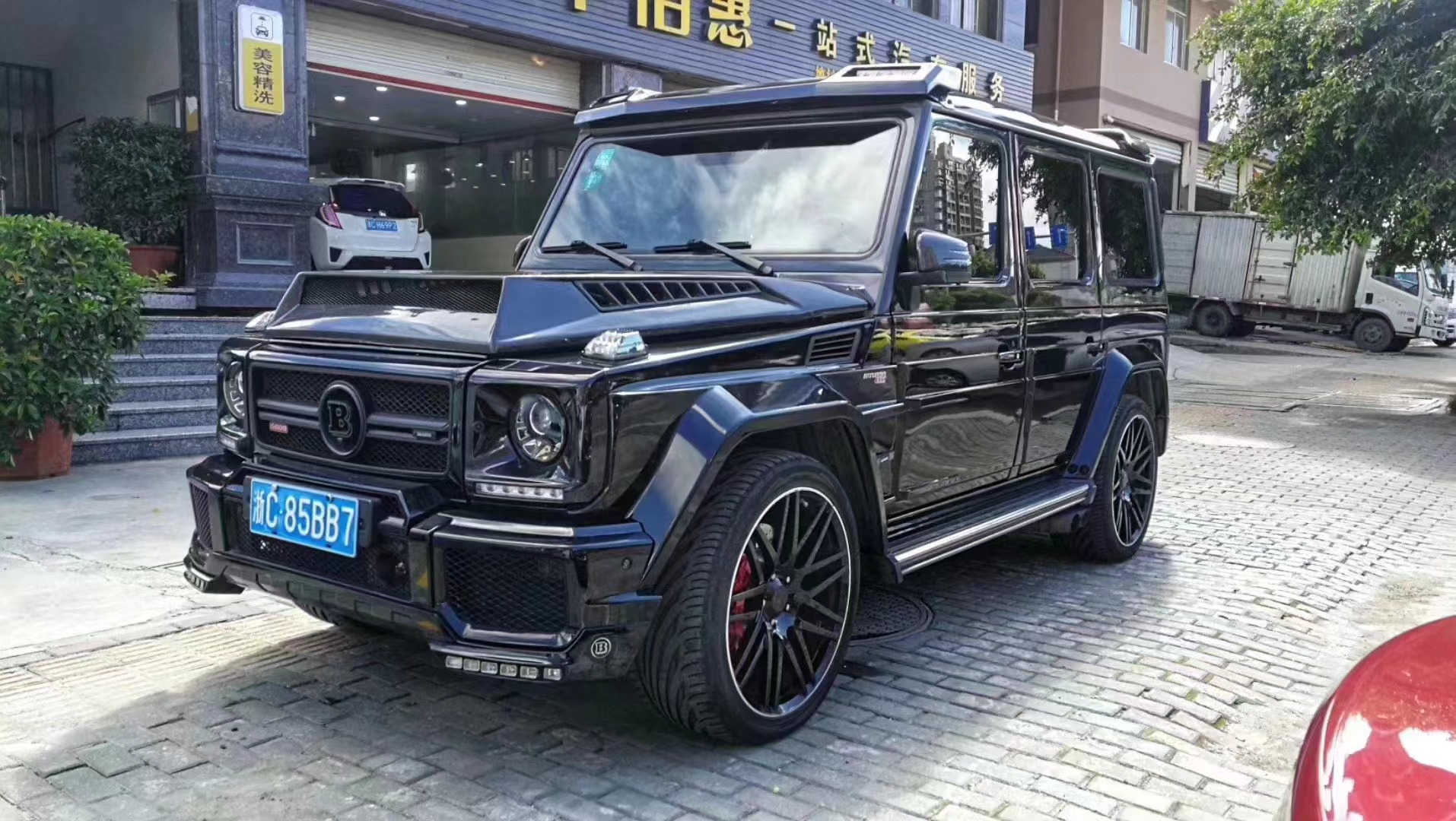 For Benz G Class W463 G500 G550 G63 Carbon Fiber Machine Cover W463 Upgraded B900 Style Hood