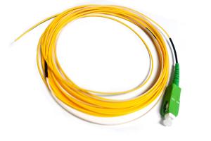 Wholesale Single Mode SC APC Fiber Optic Pigtail Simplex 0.9mm 3m from china suppliers