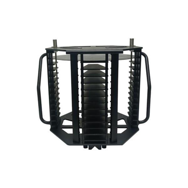 Custom Special Shape 12 Inch 13 Slot Metal Wafer Carrier Cassette Series