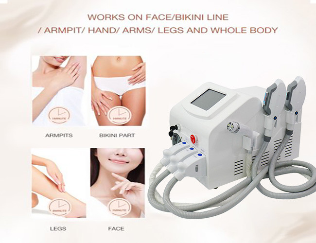 Multifunction 3 Handles SHR RF IPL Hair Removal Machine