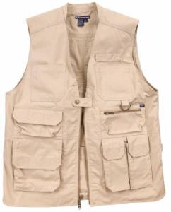 Wholesale 260 GSM 100% Cotton Mens Beige Utility Vest Twill 2/1 Flame Retardant from china suppliers