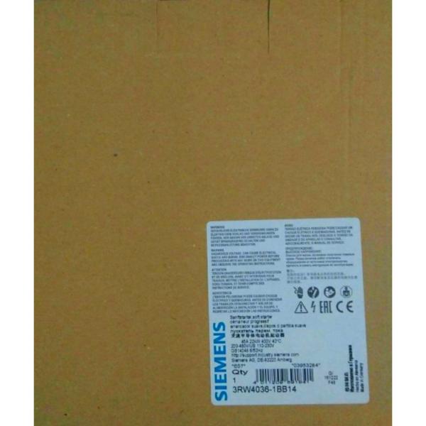 SIEMENS 3RW4036-1BB14 SIRIUS soft starter S2 45 A, 22 kW/400 V, 40 °C 200-480 V