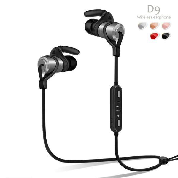 Full Metallic Housing Sports Bluetooth Earphone Wireless Earbuds CVC Noise