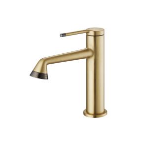 Wholesale Gold Basin Mixer Faucet Brass Single Lever Lavatory Faucet from china suppliers