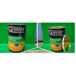 18L Steel Solvent Bucket With Lug Cover Round Tinplate