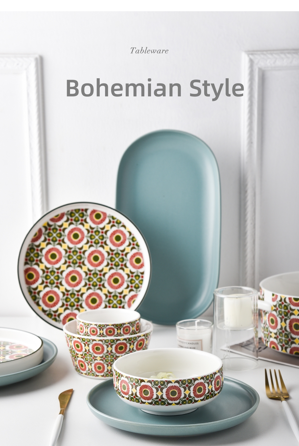 Presents Porcelain Ceramic Dinner Set For Women'S 2024 Christmas Table Set