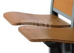 Floor Mounted College Student Desk Chairs High Perfomance Wooden Material