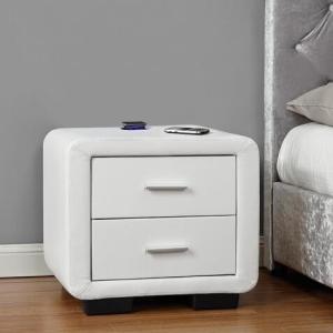 Wholesale Modren Farbic Bedside Table with Two Optional Drawers For Your Bedroom from china suppliers