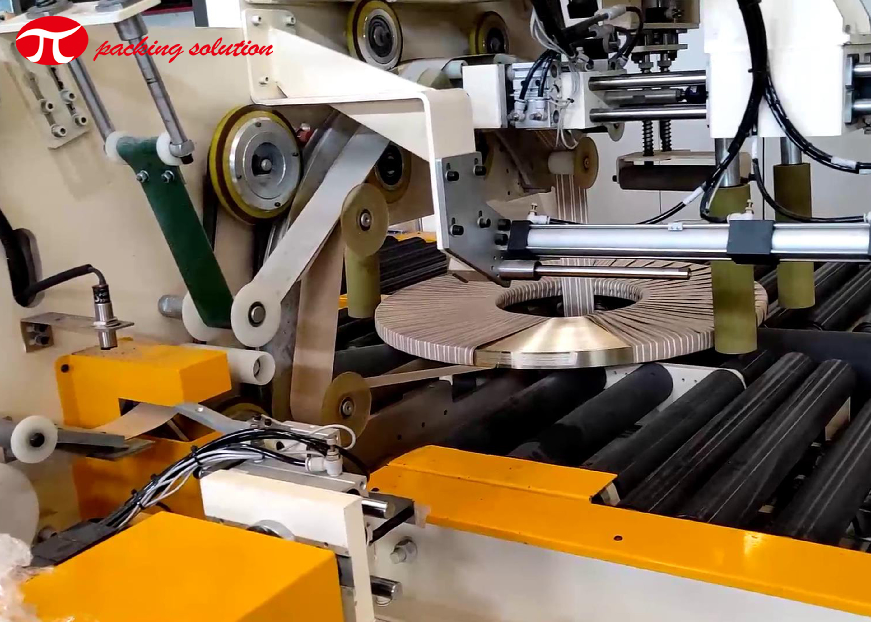 Slitted Coil Wrapping Machine Belt 5T Coil Stretch Wrapping Machine