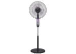 80° Oscillation Electric Tall Standing Fan Black Plastic Housing High Durability