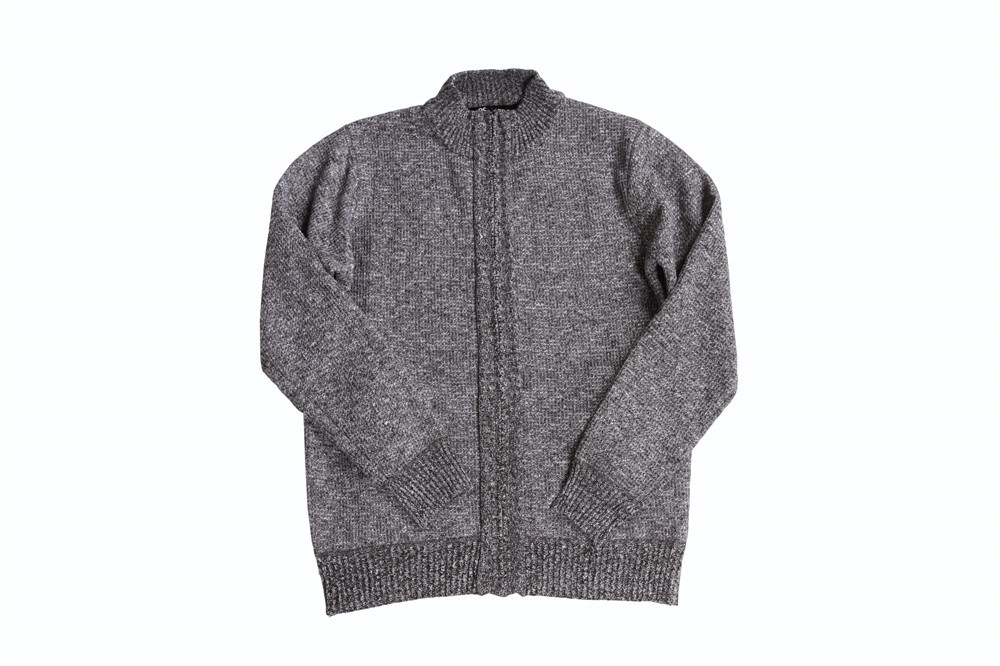 Stockpapa Male Casual zip up turtleneck sweater