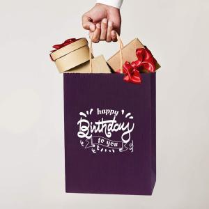 Wholesale Eco-Friendly Customized Kraft Paper Bag With Handles For Biodegradable Gift Shopping from china suppliers