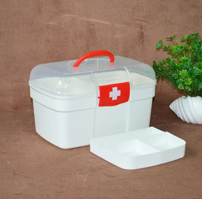 Home Multifunctional Travel First Aid Kit Double Layer First Aid Box With Medicine